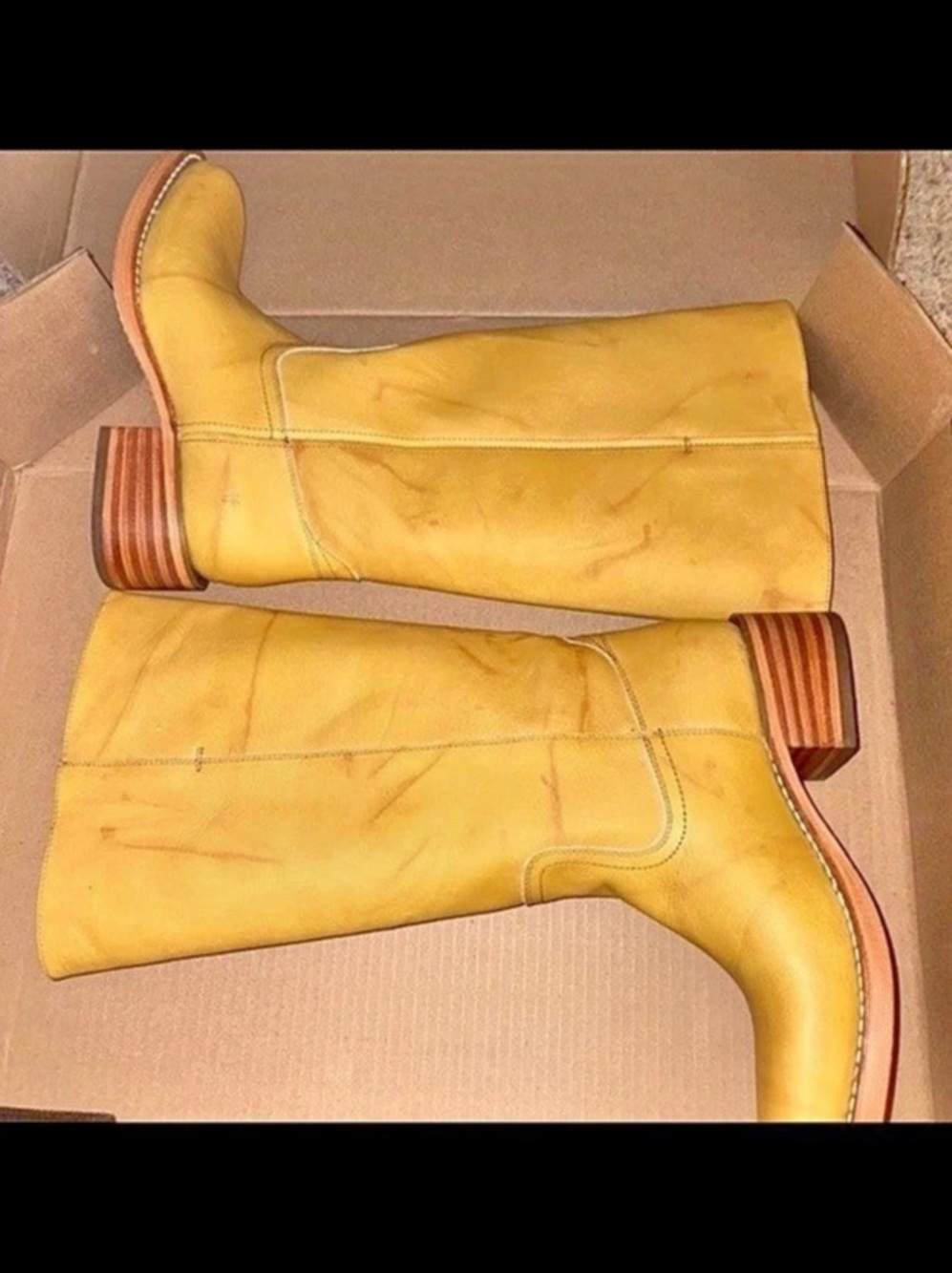 Frye Campus 14L Banana Wide Calf Boots